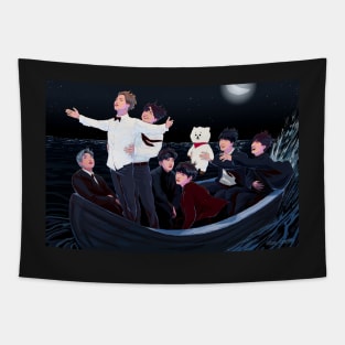 Bangtan in a Boat Tapestry