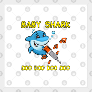 Baby Shark Clipart Posters And Art Prints Teepublic Check out our baby shark clipart selection for the very best in unique or custom, handmade pieces from our craft supplies & tools shops. baby shark clipart posters and art