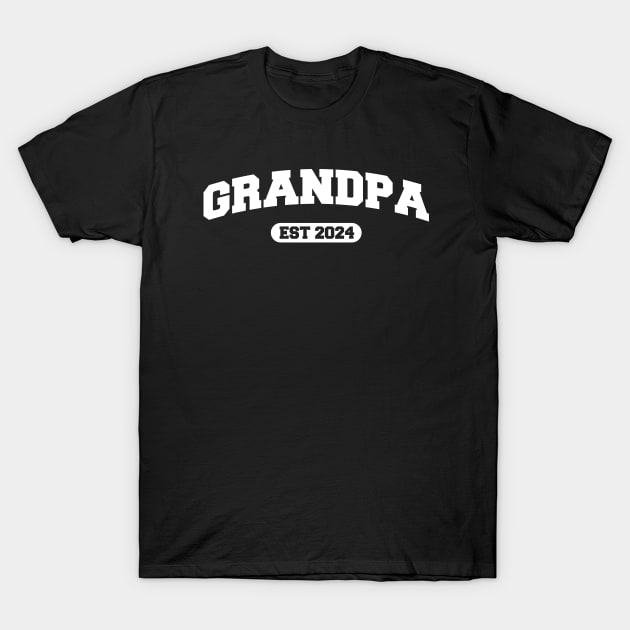 Grandpa Est 2024 - Grandpa Est 2024 - T-Shirt | TeePublic