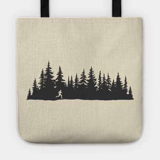 Running Pine Tree Forest Tote