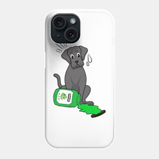 Funny big Dog Spilled Wasabi Sauce Phone Case