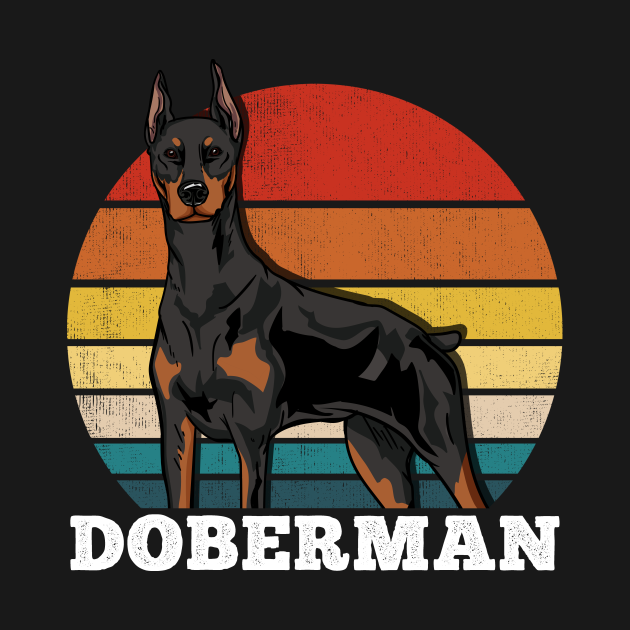 Disover Doberman Retro - Doberman - T-Shirt