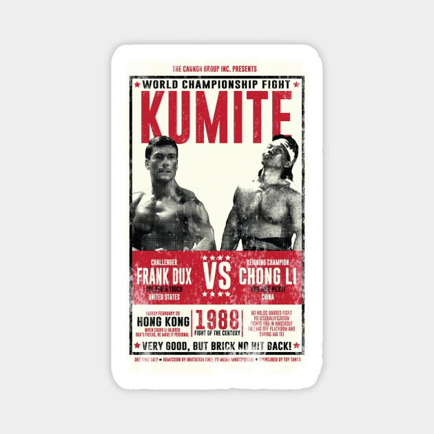 Bloodsport Championship Poster Magnet by HeyBeardMon