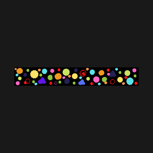 Repetitive multiple colorful circles design by JENNEFTRUST