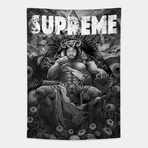 Supreme Baphomet  Gothic 666 Satan Tapestry by GothicDesigns