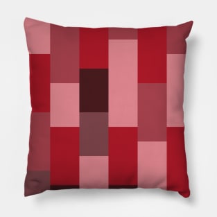 Abstract striped bars red Pillow