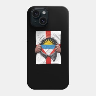 Antigua & Barbuda Flag English Flag Ripped - Gift for Antiguan & Barbudan From Antigua & Barbuda Phone Case