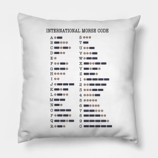International Morse Code Pillow