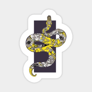 Floral Snake Magnet