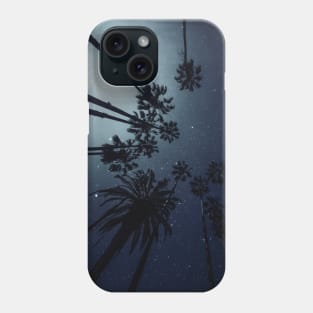 Palm Trees, Night Sky Phone Case