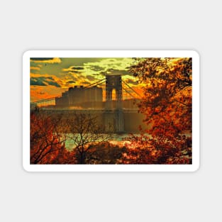 USA. New York. Hudson River. George Washington Bridge. Magnet