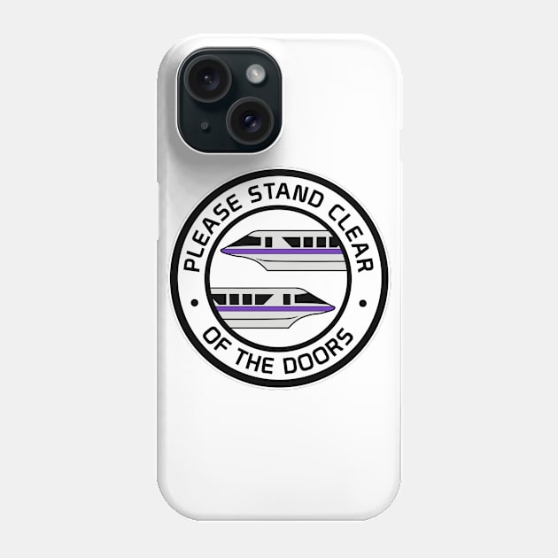 MonorailStandClearPurple Phone Case by WdwRetro