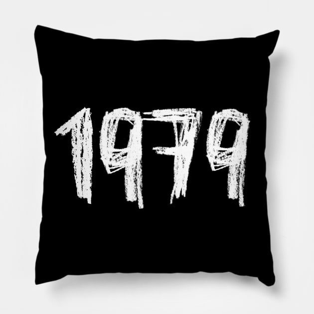 1979 Birthday, Birth Year 1979, Born in 1979 Pillow by badlydrawnbabe