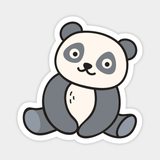 Cute Panda Bear Doodle Drawing Magnet