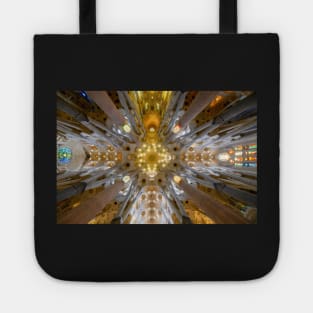 Sagrada Familia cathedral in Barcelona, Spain Tote