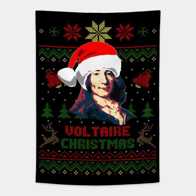 Voltaire Christmas Tapestry by Nerd_art