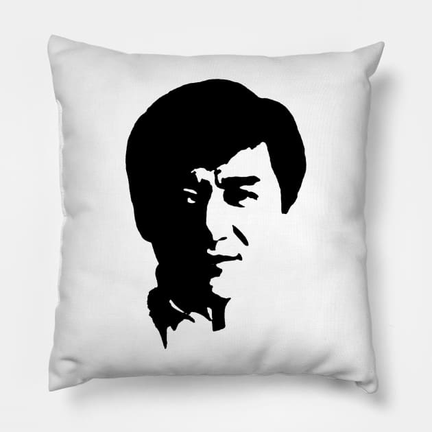 Jackie Chan (pop art) Pillow by d1a2n3i4l5