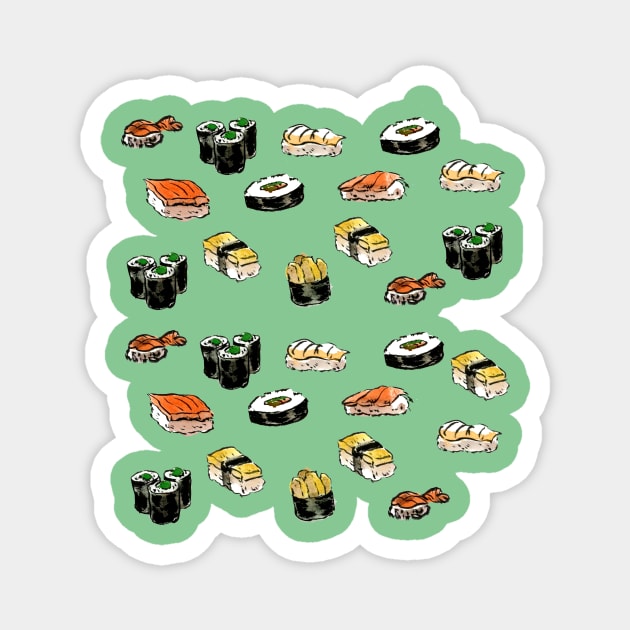 Sushi Celebration Magnet by FloatingDisc