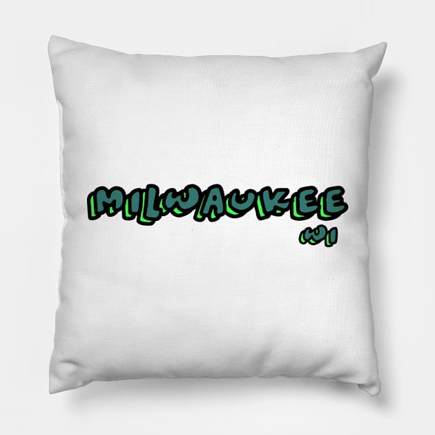 Milwaukee Pillow by eddien