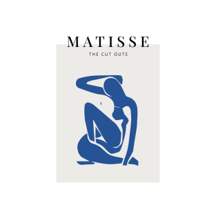 Matisse the blue woman scandivian art print T-Shirt