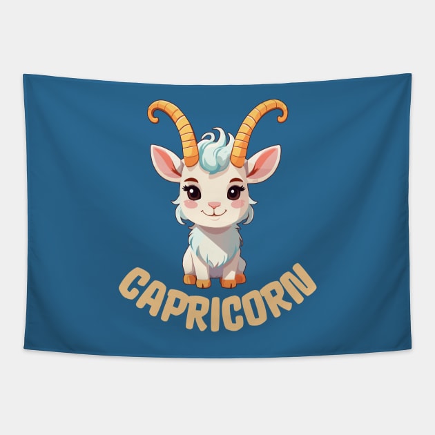 Capricorn Zodiac Sign Tapestry by ElCrocodel