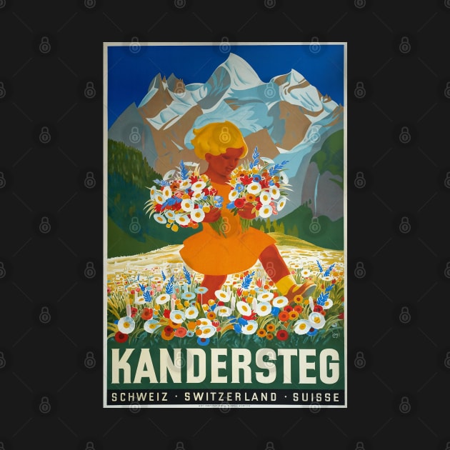 Kandersteg,Switzerland,Ski Poster by BokeeLee