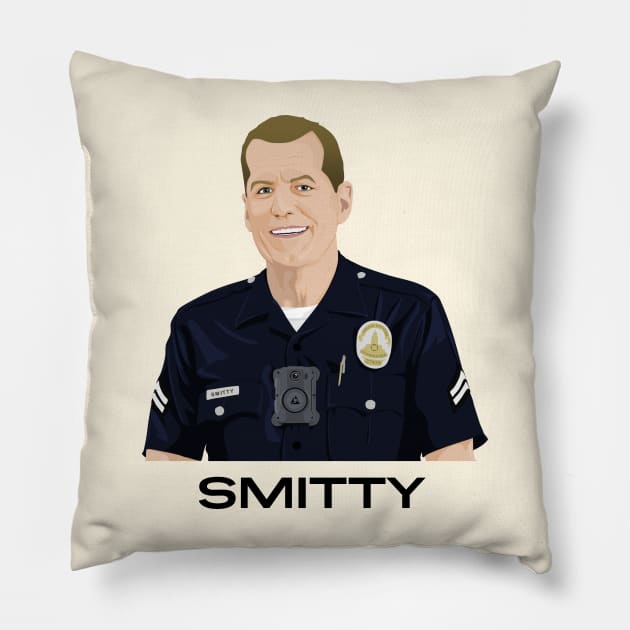 Smitty v1 | The Rookie - Season 4 Pillow by gottalovetherookie