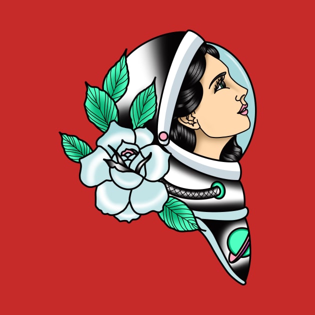 Astronaut and Rose by Strong Arm Studios
