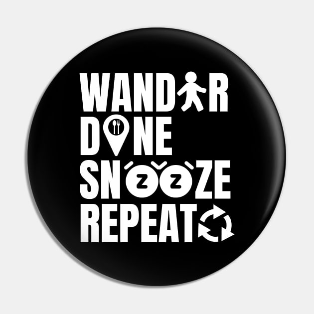 Snooze Repeat Pin by NomiCrafts