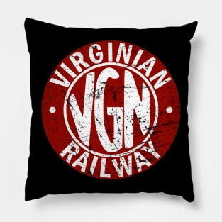 Distressed Virginian Railway Railroad Pillow