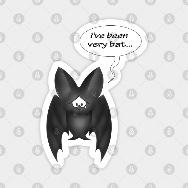 confessions of a sad bat Magnet by shackledlettuce