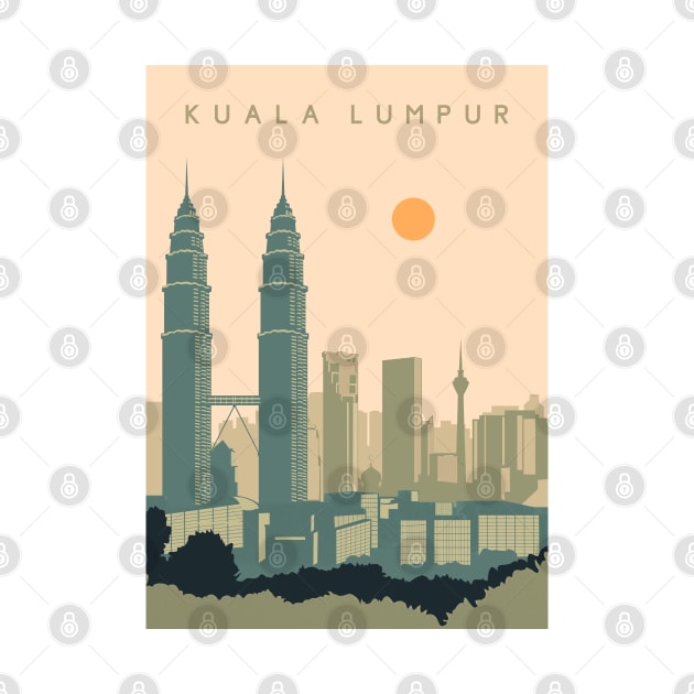 Kuala Lumpur city landscape by Zakaria Azis