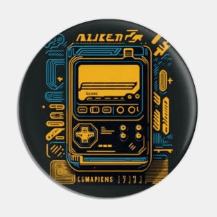 Retro Gamer T-shirt T-Shirt Pin