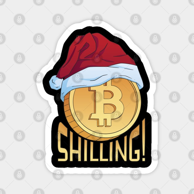 Santa Bitcoin Shilling! Hilarious Trending Meme Magnet by creative