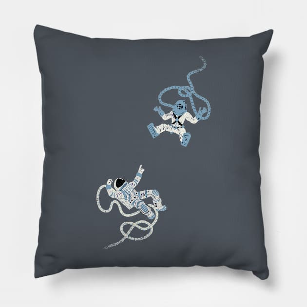 Strange Encounter Pillow by jonah block