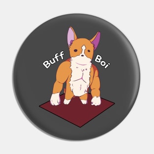 Buff Corgi Pin