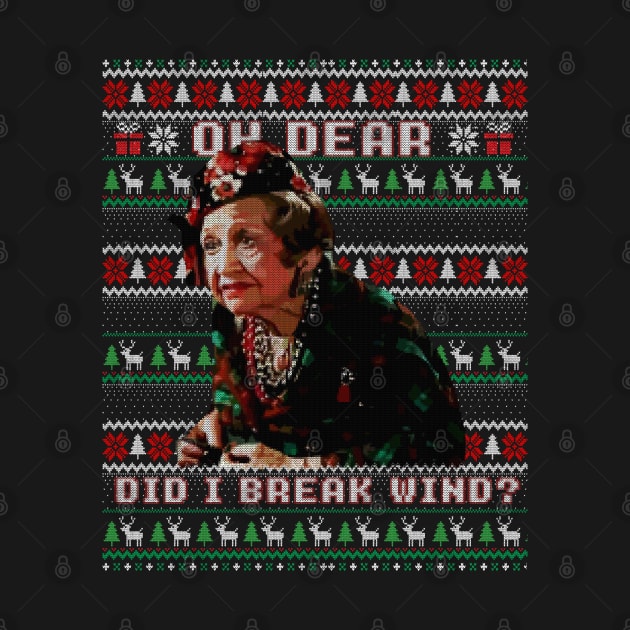 Christmas Vacation - Aunt Bethany Did I Just Break Wind funny ugly sweater by Kuchisabishii