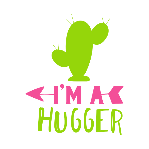 I'm a Hugger, Cactus, Cacti, Succulent, Plant by Jelena Dunčević