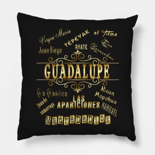 Guadalupe Virgin Mary Virgen Maria Mexico Juan Diego Tilma Tepeyak Pillow