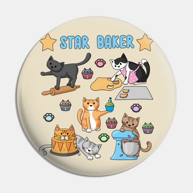 Star Baker Pin by Doodlecats 