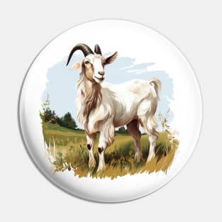 White Goat Pin