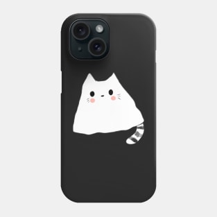 Spooky ghost cat Phone Case