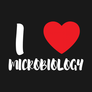 I Love Heart Microbiology T-Shirt