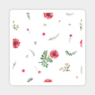 Elegance Seamless pattern with flowers Magnet