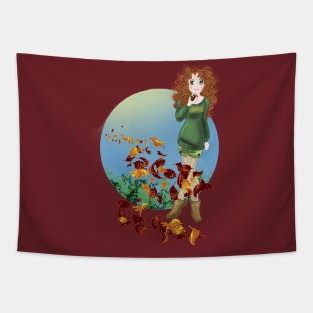 FALL APPLE SCOT PRINCESS Tapestry