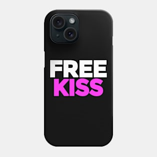 Funny Easter gift ideas. "FREE KISS". Funny Easter gift ideas for men, women, teens, Singles, but not for kids. Phone Case