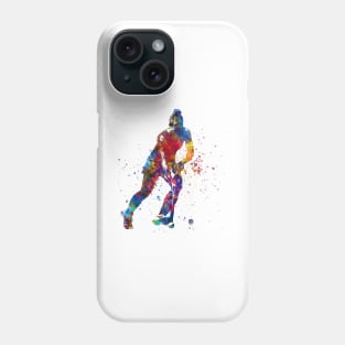 watercolor field hockey Phone Case