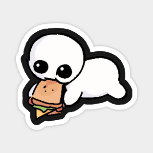 TBH creature eating a sandwich Magnet