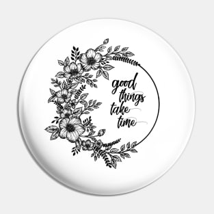 Bunch of flowers with quote Pin