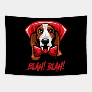 Halloween Basset Hound Vampire Tapestry